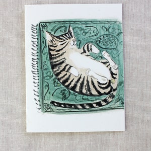 sleepy cat- notecard