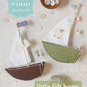 little felt boats : a sewing pattern