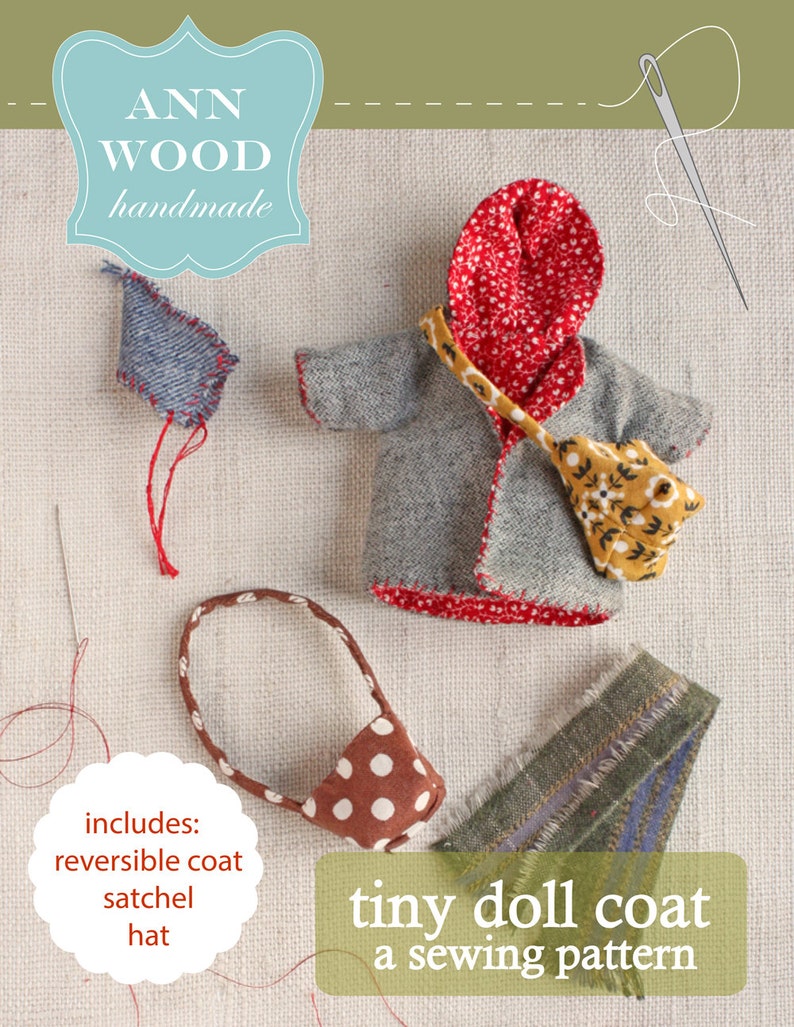 tiny doll coat : a sewing pattern image 1