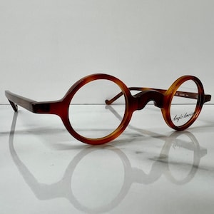 Anglo American Groucho Brown Optical Small Round Preppy Glasses Frames / Eyeglasses - DB