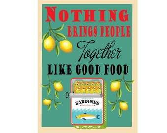 Digital Poster -Good Food- Instant Download-Printable Art