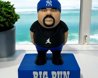 Big Pun Full Color 3D Printed Figurine with Pedestal