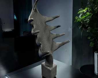 Abstract Sculpture - Dark Fantasy Art Piece with 80s Film Vibes Delia D.