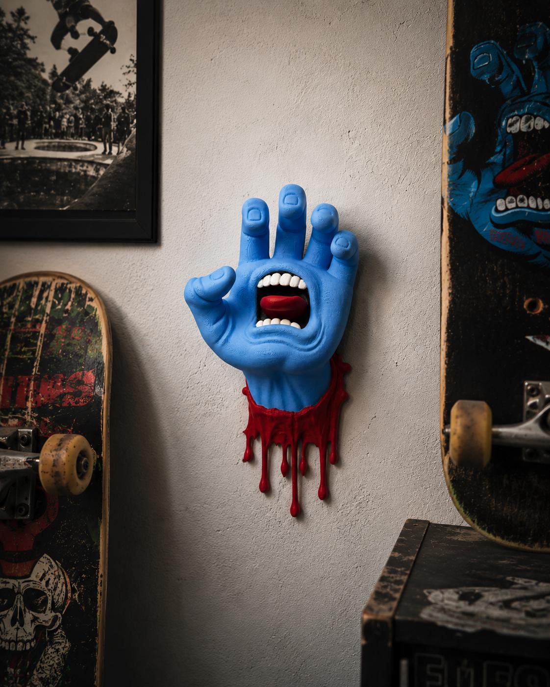 Santa cruz screaming hand フロアマット Santa Cruz Screaming Hand Wall Decor - Etsy