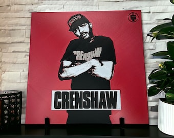 Nipsey Hussle Crenshaw 3D Printed Portrait With Stand