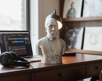 Nas Urban Bust Hip-Hop Inspired Bust | Modern Art Sculpture