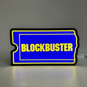Blockbuster light box retro sign