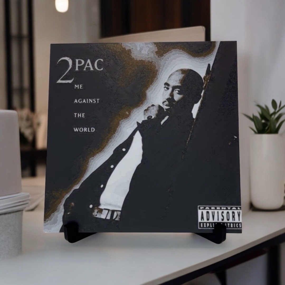 2pac Me Against the World 3D Portrait With Stand - Etsy