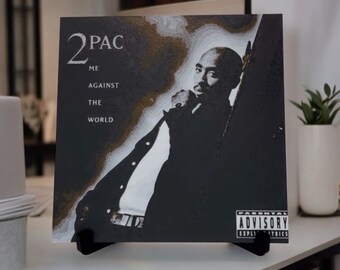 2pac Me Against The World 3D Portrait With Stand