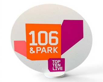 106 and Park Tabletop Decor Sign – Hip Hop Nostalgia Display – Desk & Shelf Accent