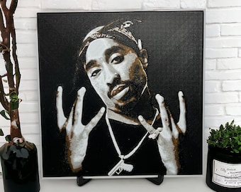 2pac 3D Printed Portrait With Stand