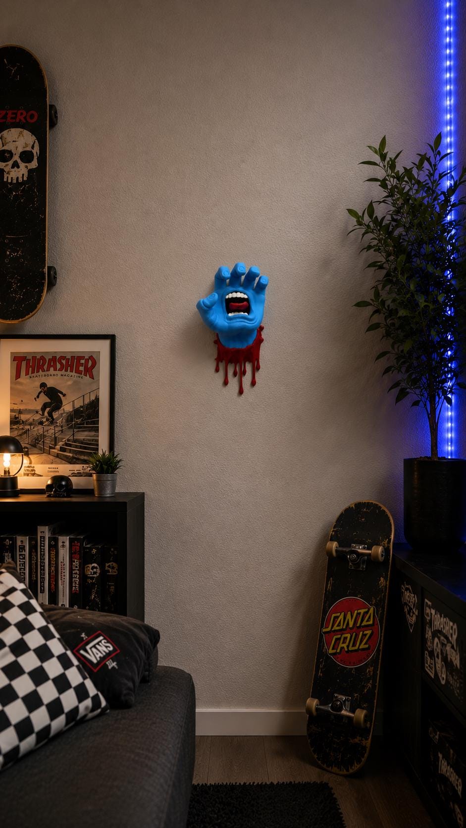 Santa Cruz Screaming Hand Wall Decor - Etsy