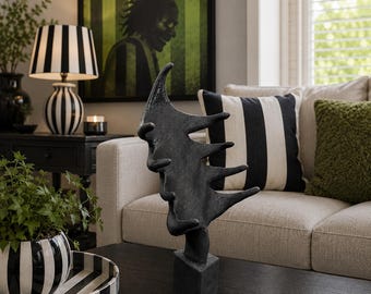 Abstract Sculpture - Dark Fantasy Art Piece with 80s Film Vibes