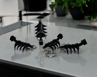 Beetlejuice Delia Deetz sculpture keychain