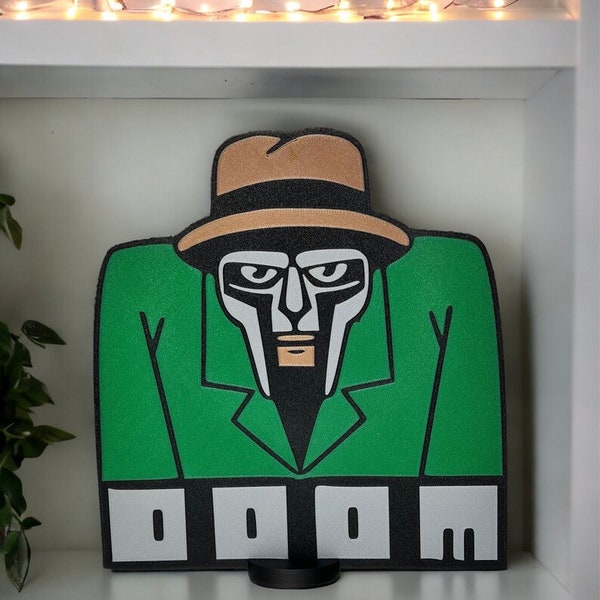 MF Doom Trench Hip hop Wall or Tabletop Decor