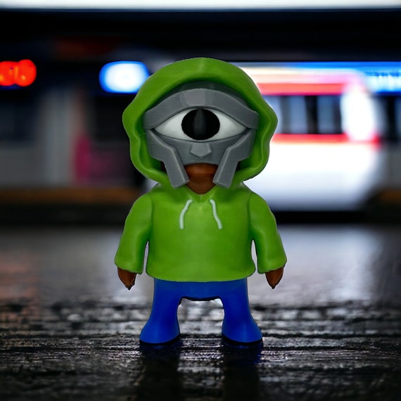[HIP HOP] MF DOOM ミニフィギュア本体のみ　レア物 RARE MF DOOM Figure Limited edition Silver 3.75