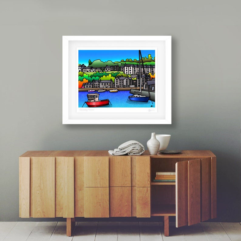 Porthmadog Harbour colourful fine art Wales print by Amanda Hone image 3