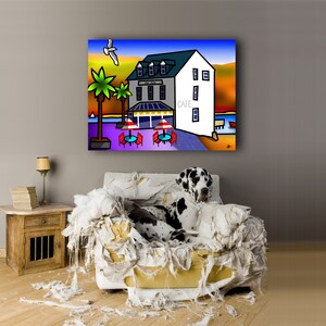 The Bath House, Barmouth colourful fine art Wales print by Amanda Hone image 5