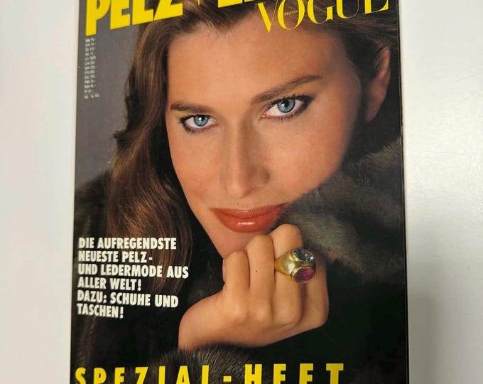 Vintage Vogue 1983/84 Pelz + Leder –  in the spirit of 80s Luxury 1980s