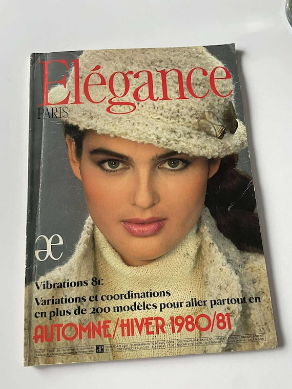 French fashion magazine Élégance Paris from the Fall/Winter 1980/81 season