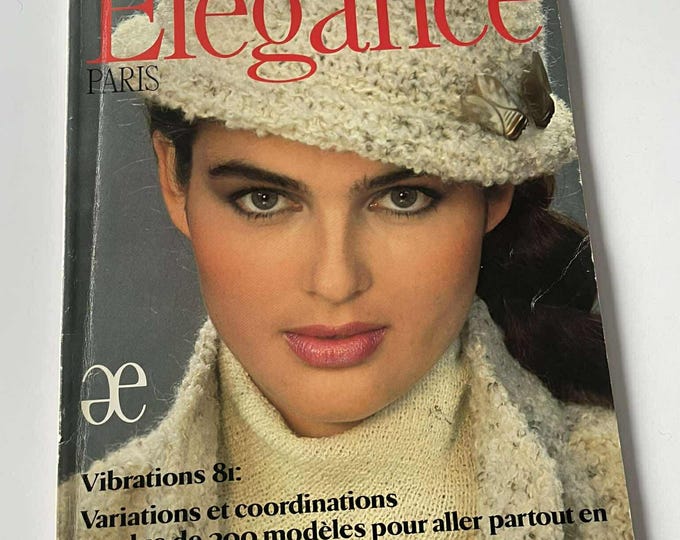 French fashion magazine Élégance Paris from the Fall/Winter 1980/81 season