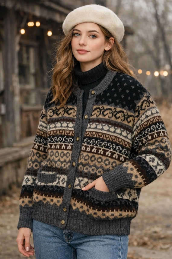 Vintage Walbusch × Shetland Woollen Co. × Sigwisson – luxury 1990s sweater Womens Size XL 42