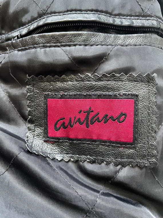 Women's Genuine Leather Jacket Coat Avitano M Vintage Retro