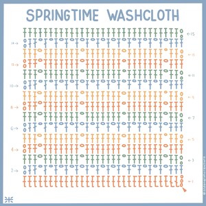 Pattern Springtime Washcloth image 8