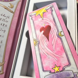 Cardcaptor Sakura - Cartão Sakura + Conjunto de Livro - Cartão Sakura com design mais recente