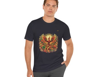 T-Shirt Herren - Cooles Motiv majestätischer Phönix - LIR