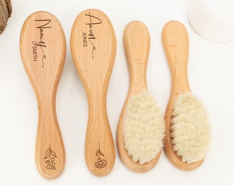 Personalised Baby Hair Brush,Engraved Name Baby Brush,Baby Birth Keepsake,Baby Shower Gift,Newborn Gift,Gift for New Mom,Baby Birthday Gifts