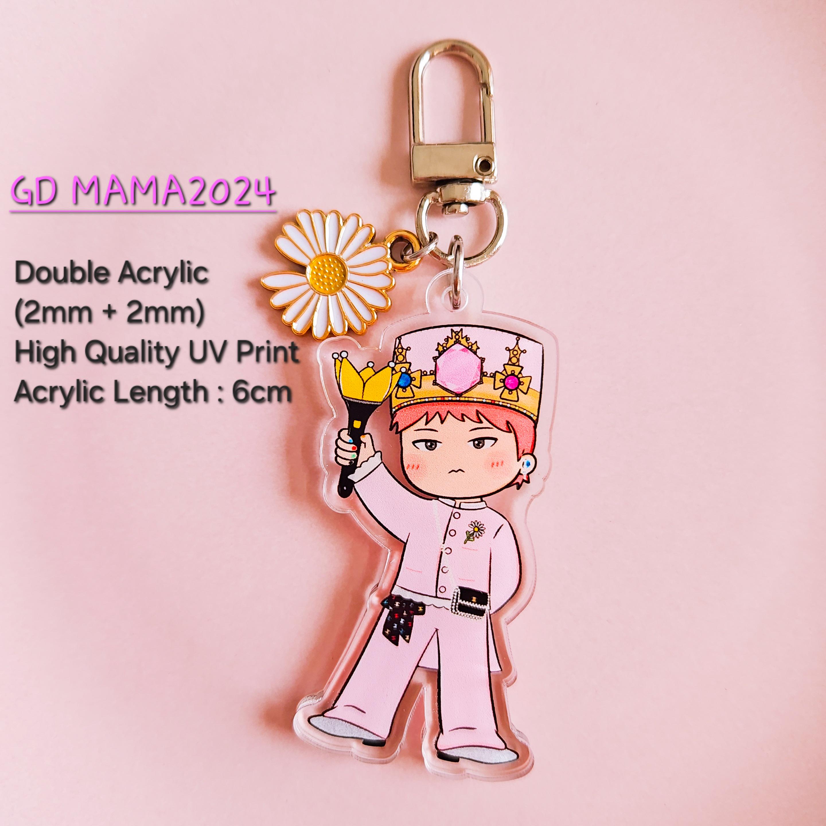 G-dragon Power Acrylic Keychain, G Dragon Chibi Illustration, G