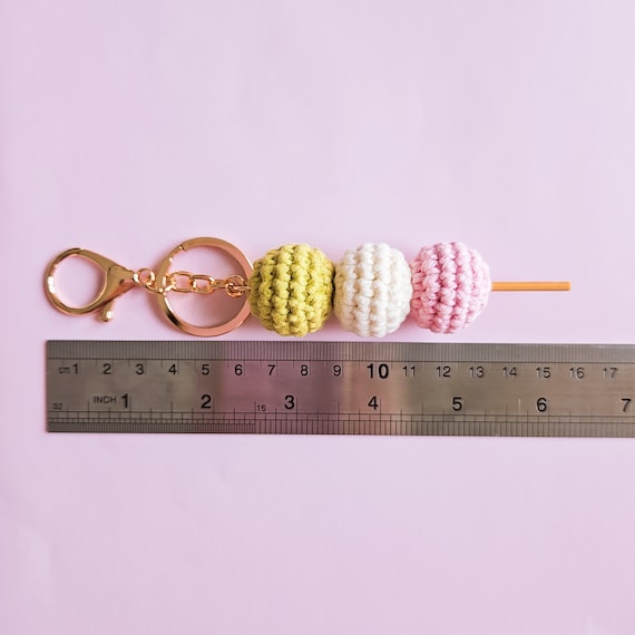 Crochet Sakura Mochi Keychain, Crochet Taiyaki Keychain, Crochet
