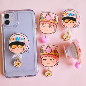 G-dragon Power Acrylic Keychain, G Dragon Chibi Illustration G-dragon Power Acrylic Keychain, G Dragon Chibi Illustration