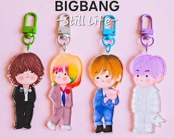 G-DRAGON T.O.P Taeyang Daesung Keychain, K-Pop VIP Merchandise, K-Pop Idol Keyring, Korean Keychain, Kpop Fanart for Birthday or K-Pop Fans