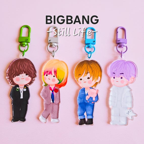 G-DRAGON T.O.P Taeyang Daesung Keychain, Big Bang Keychain, K-pop