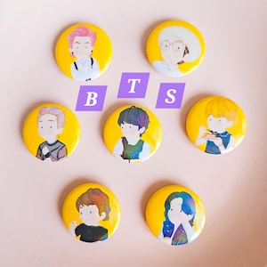Bts Button Pins - Etsy