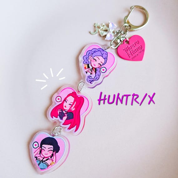 Kpop Demon HUNTR/X キーチェーンチャーム、Kpop Hunters HuntRIX