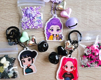 Kpop デーモンハンター ジヌ＆ルミ キーチェーン ペンダントネックレス