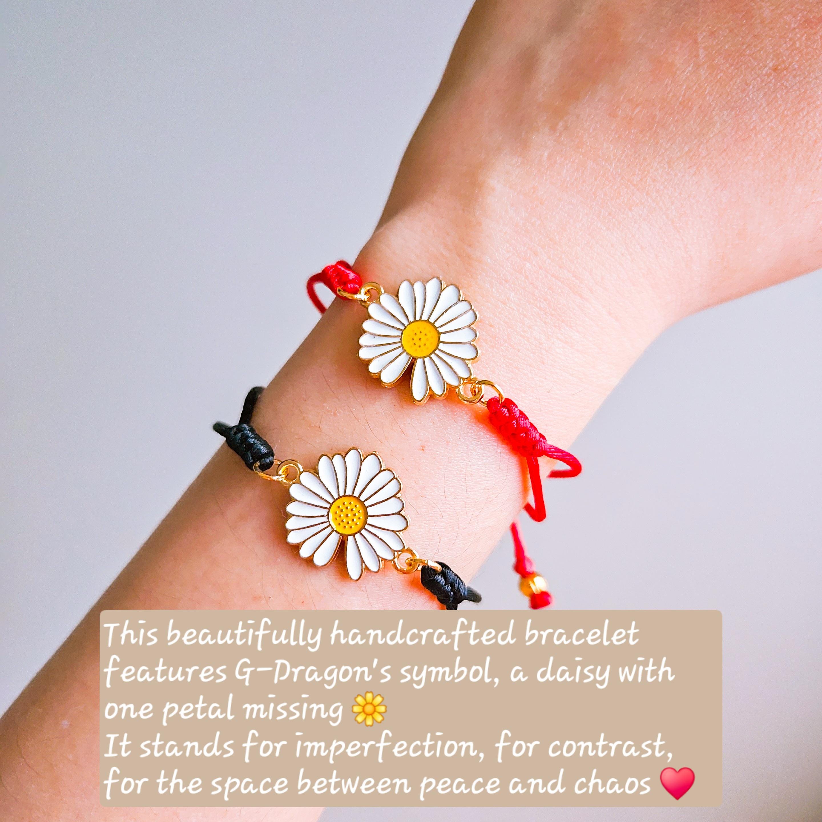 デイジー ブレスレット★G-DRAGON ジヨン GD SET OF 2 G-dragon Daisy Bracelets, G Dragon Daisy Accessory