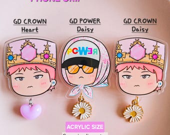 G-Dragon パワーアクリルキーホルダー、G-Dragon ちびイラスト、G