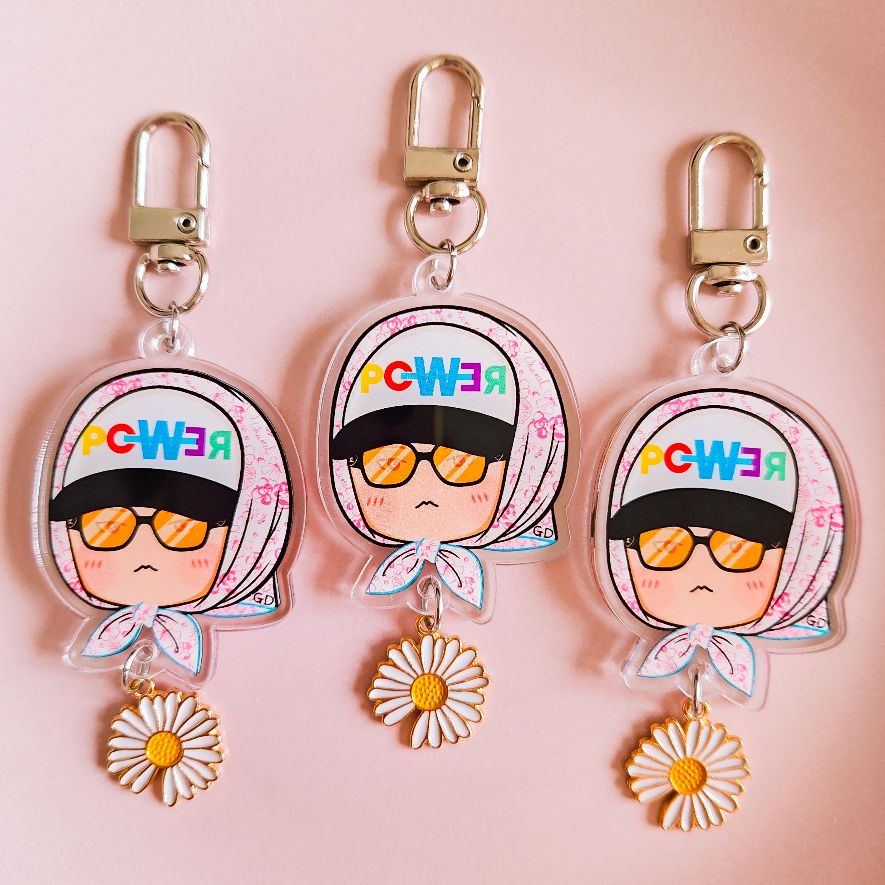 G-dragon Power Acrylic Keychain, G Dragon Chibi Illustration