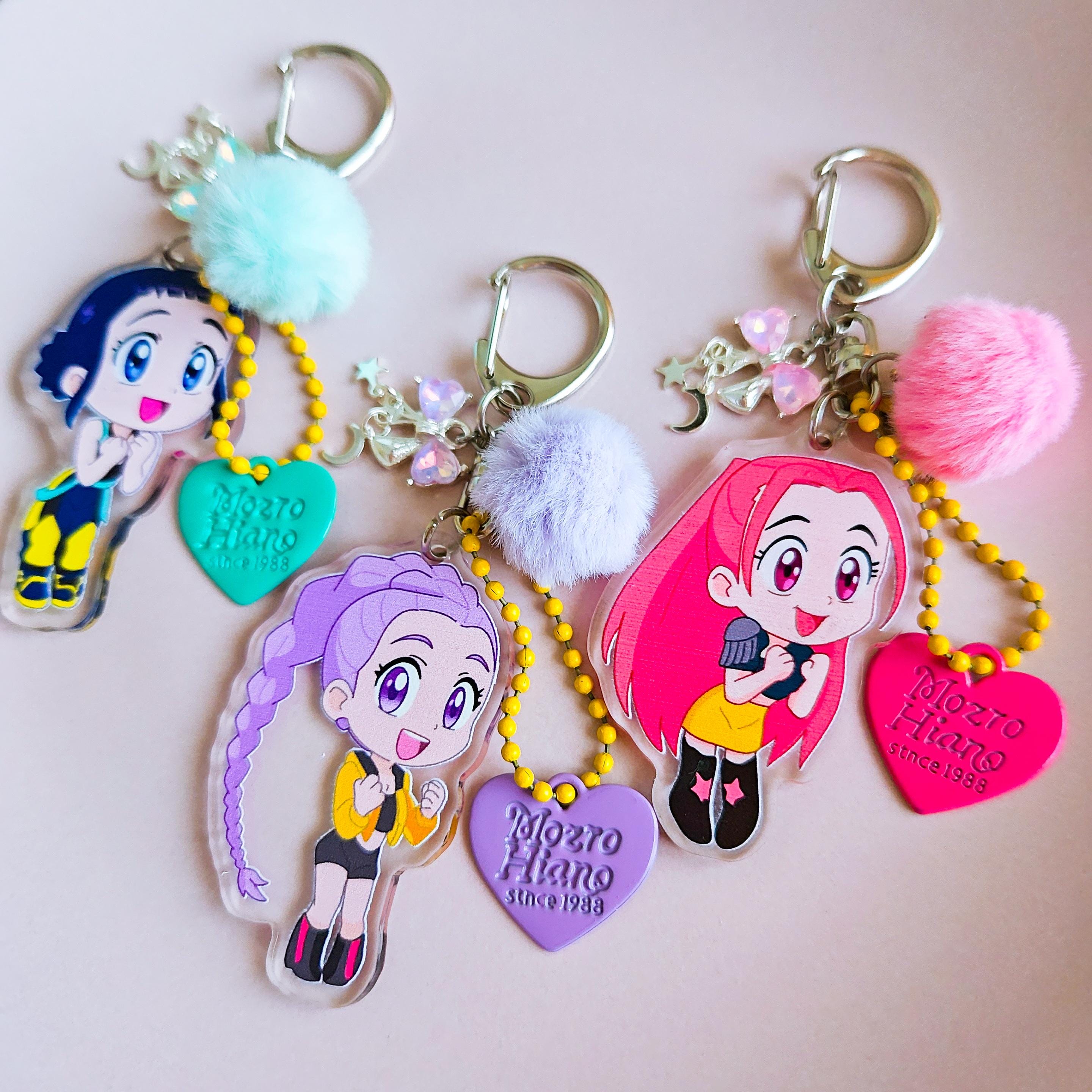 Kpop Demon HUNTRIX Keychain, Kpop Hunters HUNTR/X Keychain, Rumi