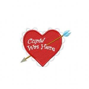 Valentine&#39;s Day Embroidery Design 4 x 4 hoop. (Instant download)