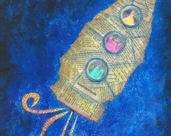 Chickens in Space Limited Edition Print