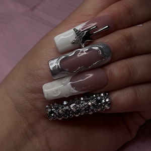 Chrome Press On Nails