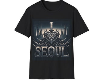 T-shirt I LOVE SEOUL, T-shirt Kpop, T-shirt Séoul, T-shirt gothique, T-shirt coréen, I, Vêtements coréens, Kpop, T-shirt UNISEXE, T-shirt couple