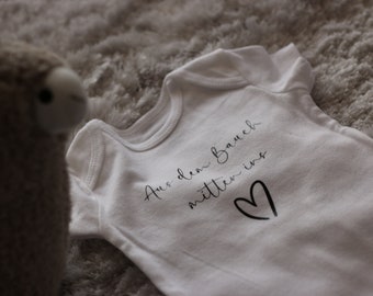 From the belly straight to the heart - baby bodysuit | baby | bodysuit | gift | birth | birthday | cotton | baby shower