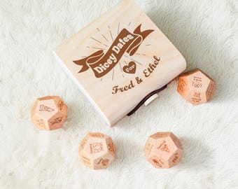 Date Night Dice Set, Valentines Anniversary Gift