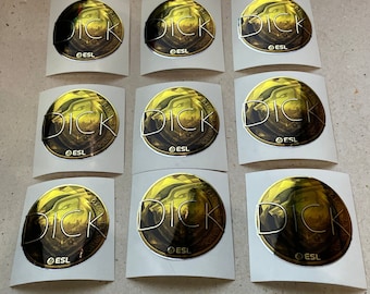 Dickstasy Signature Set - CS GO Stickers in real life Counter Strike 2 - Global Offensive decal / Sticker / Decal / Gaming csgo Gamer Gift
